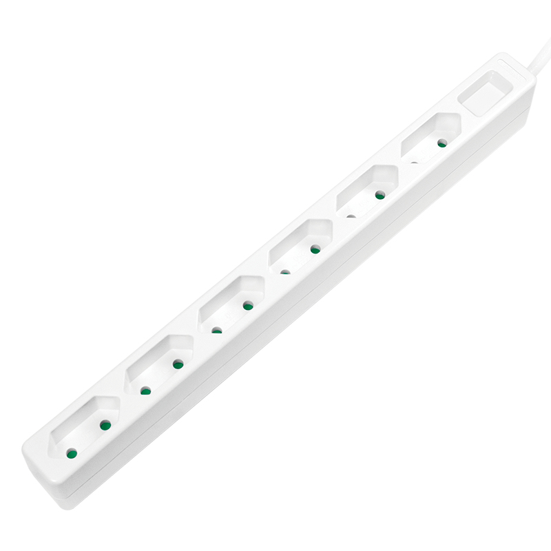 Logilink Steckdosenleiste 6-fach, 1,5m für Eurostecker, weiß