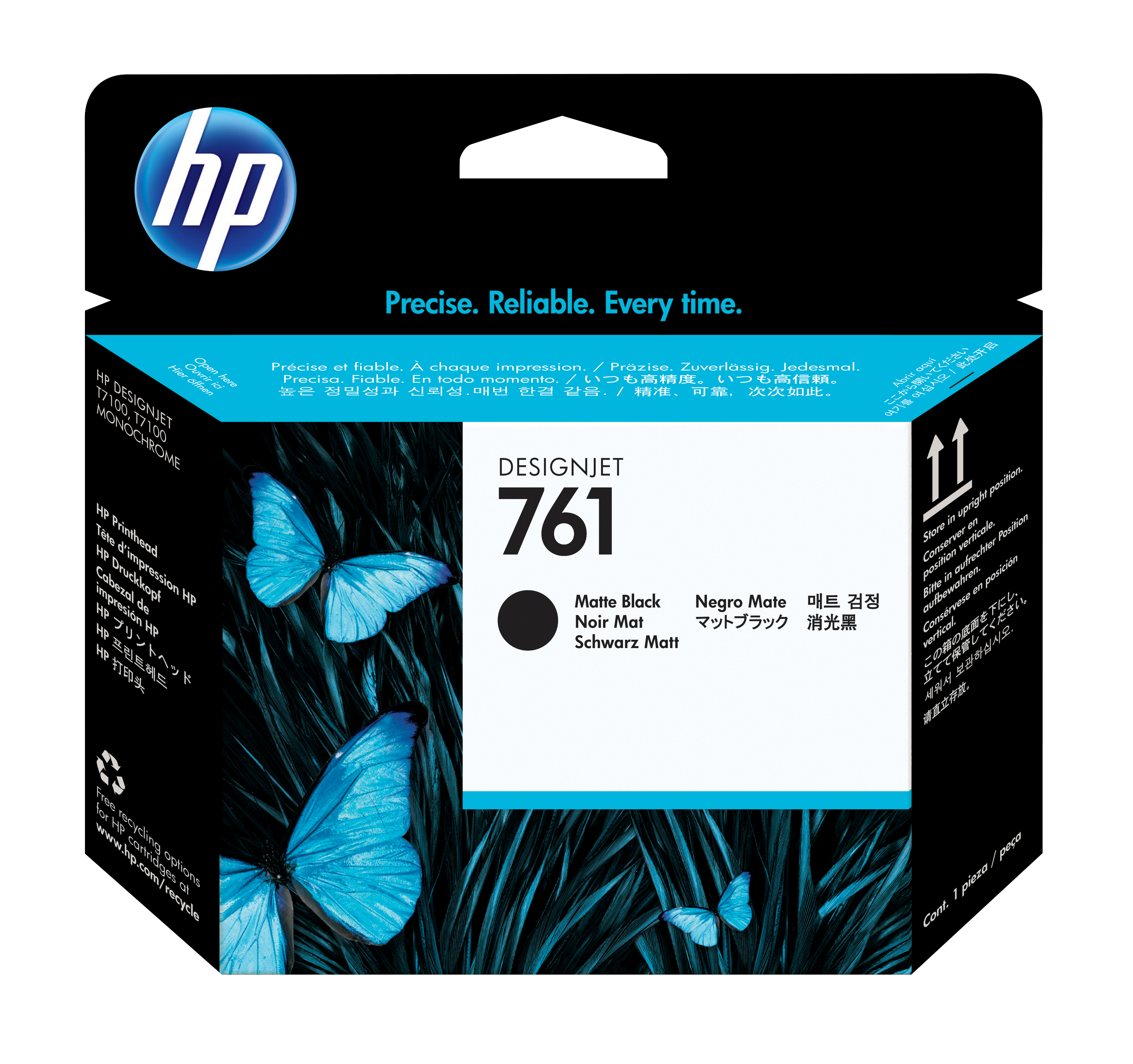 HP 761(CH648A) schwarz matt Druckkopf