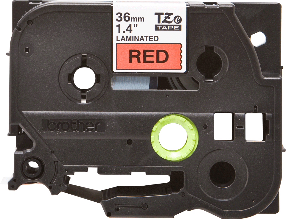 brother Schriftband TZe-461 TZE461, 36 mm, schwarz auf rot, 1 St.