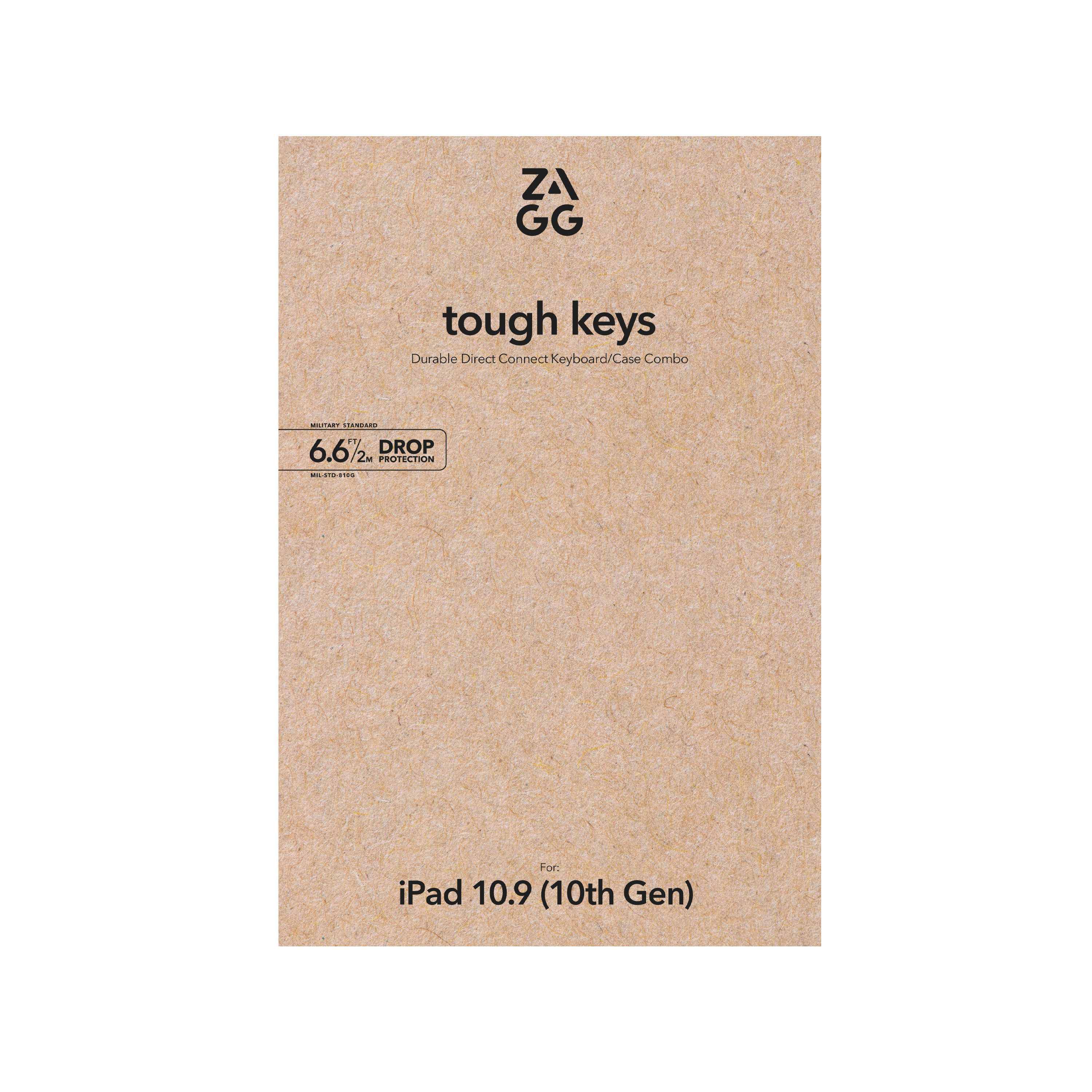 ZAGG-KB-TOUGH KEYS-APPLE-IPAD 10.9 10TH GEN/A16-BLACK-SWISS (B