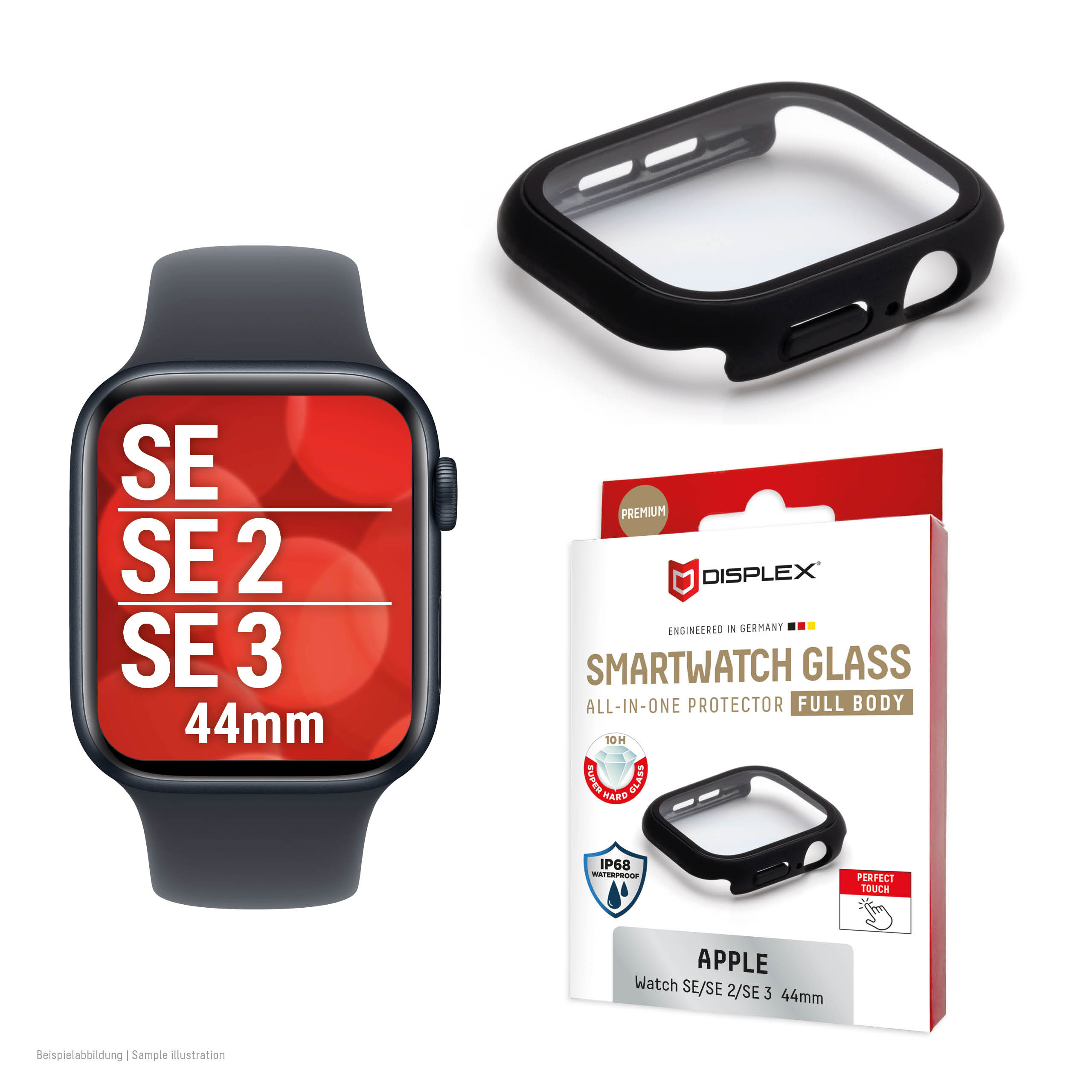 DISPLEX FULL BODY APPLE WATCH SE(2) 44MM SCHWARZ