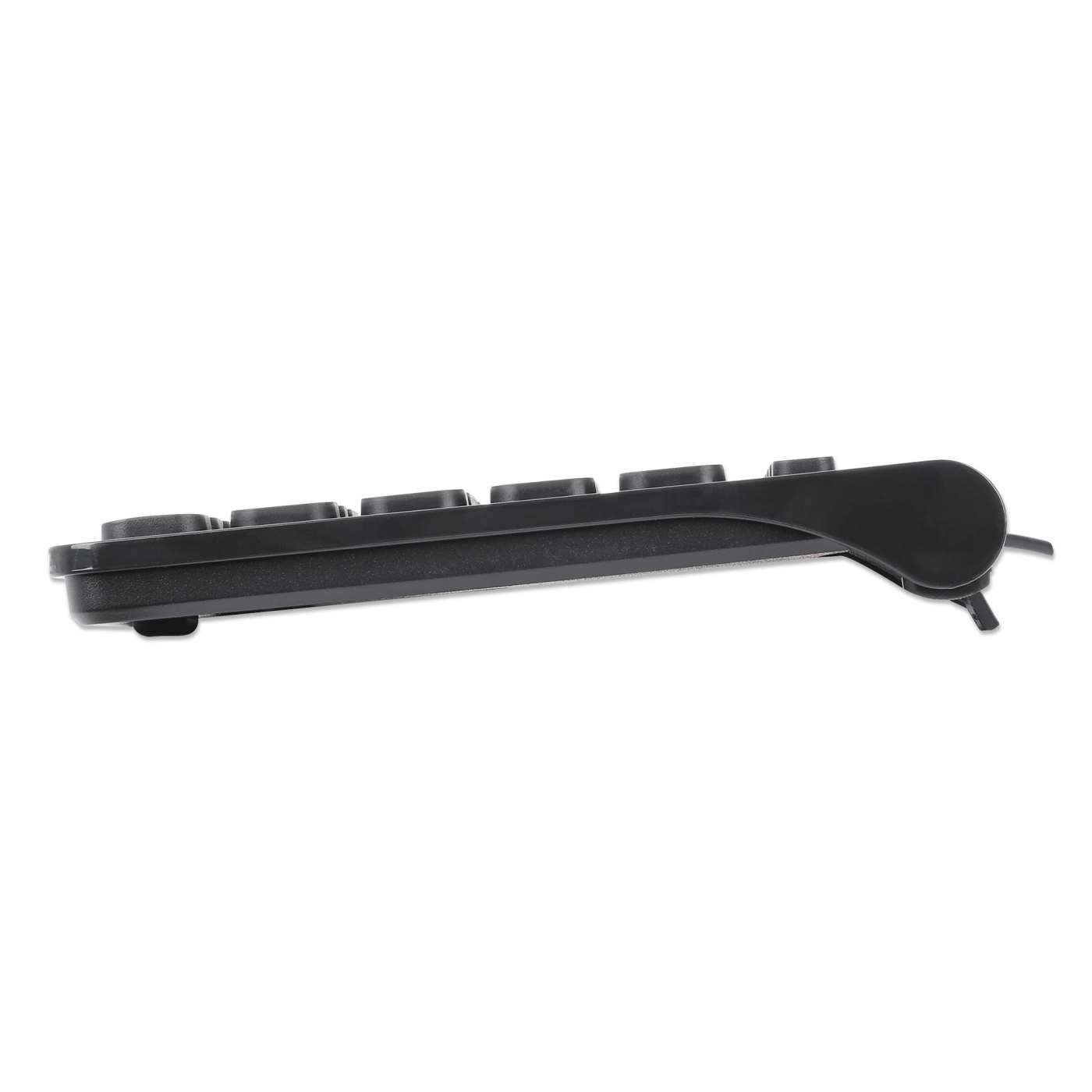 MANHATTAN Slim USB Mini-Tastatur 1.5m Kabel schwarz