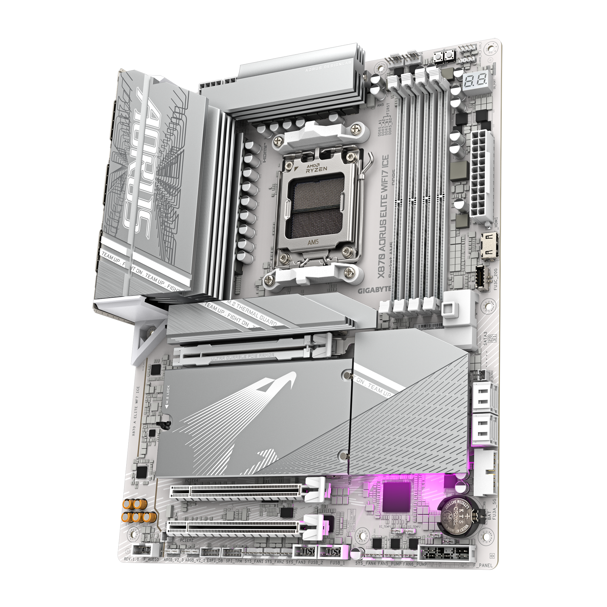 GIGABYTE X870 A ELITE WF7 ICE AM5 4xDDR5 ATX 2xHDMI USB WIFI MB