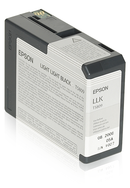 Epson T5809 Light Light Black Druckerpatrone schwarz Stylus Pro 3800, Pro 3880