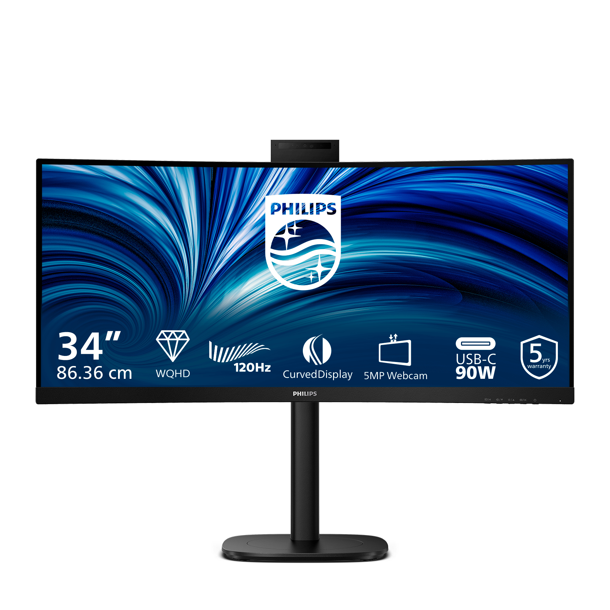 34B2U3600CH 34IN 86.36CM VA 3440X1440120HZ 4 MS 21.9 BLACK