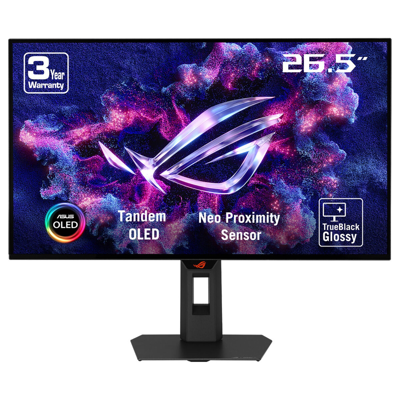 ASUS ROG Strix OLED XG27AQWMG 67,31cm 26,5Zoll WOLED QHD 16:9 280Hz 1500cd/m2 0.03ms 2xHDMI DP 2xUSB 3.2 Gen 1 Type-A Black