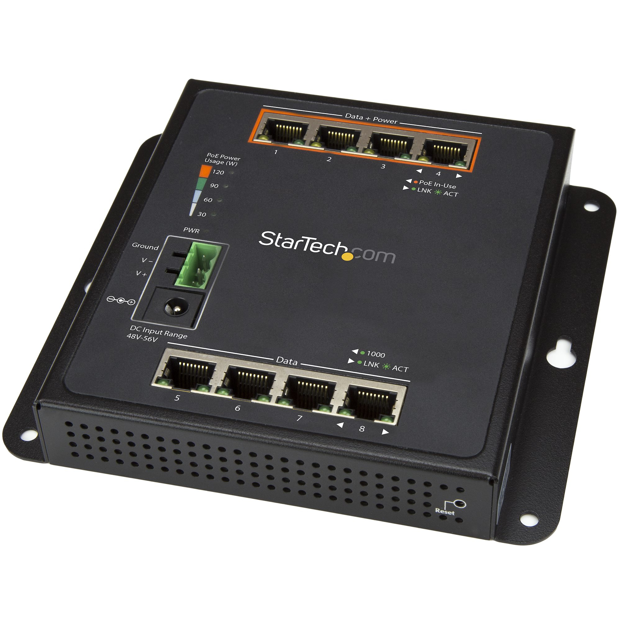 ETHERNET SWITCH 8-PORT 4X RJ45/4X POE+/2GBIT/S