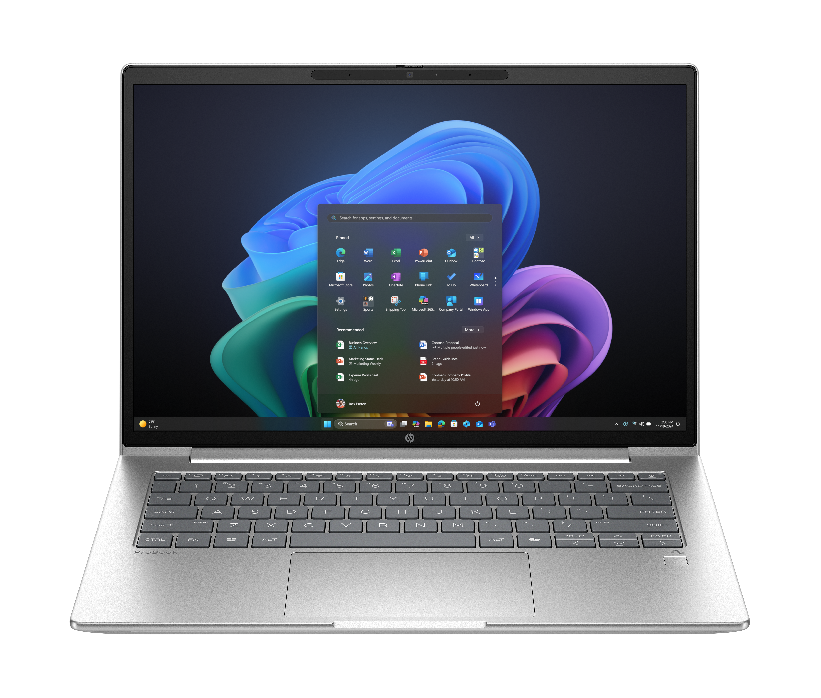 HP ProBook 4 G1q 14 Qualcomm Snapdragon X X1-26-100 35,56cm 14Zoll WUXGA 32GB 512GB/SSD W11P SmartBuy Ai Notebook 1J Gar (DE)