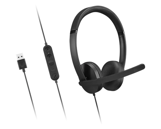 LENOVO Gen2 Headset on-ear wired USB-A black