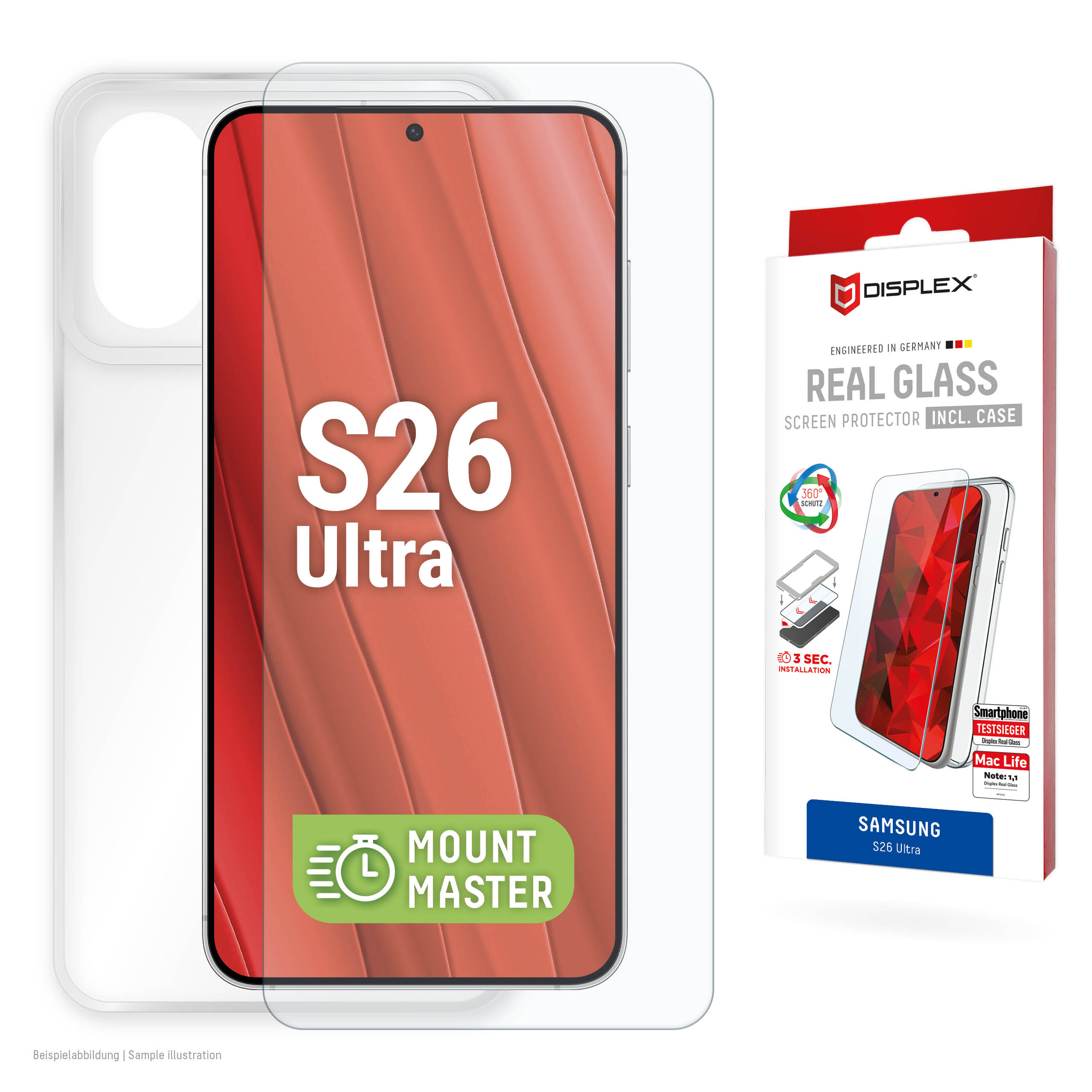 DISPLEX REAL GLASS MM+CASE SAMSUNG GALAX S26 ULTRA