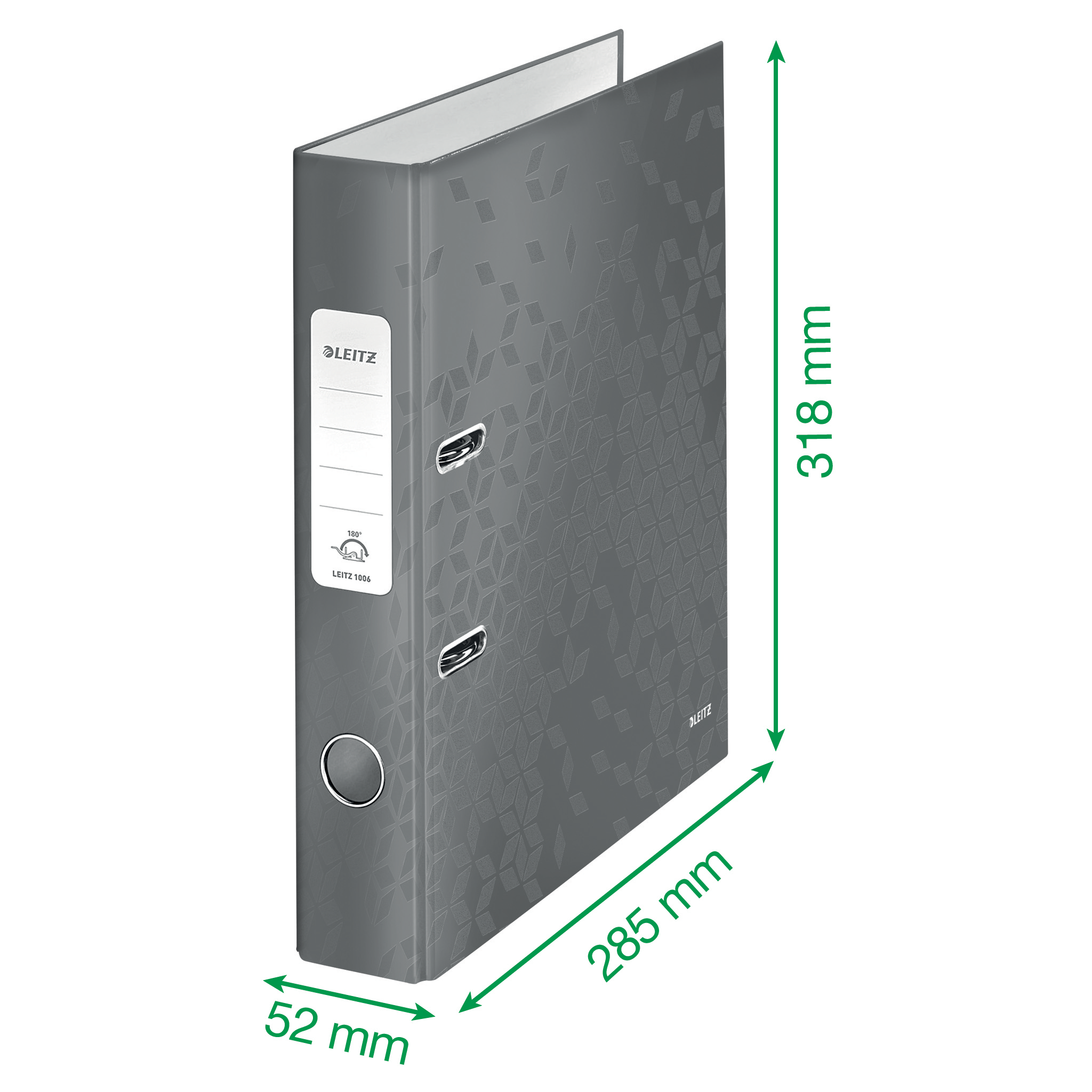 LEITZ Ordner grün Karton 5,0 cm DIN A4, 1 St.