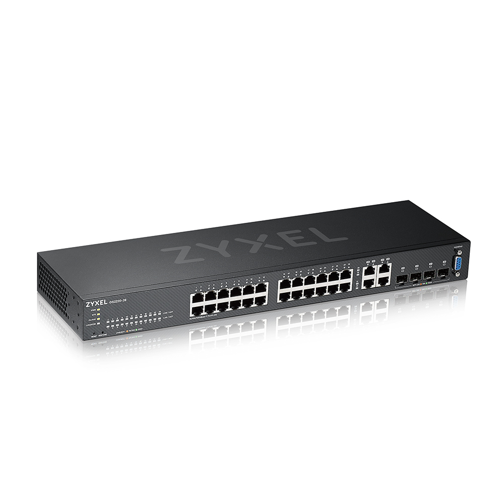 Zyxel GS2220-28 24-Port + 4x SFP/Rj45 Gigabit L2 managed Switch