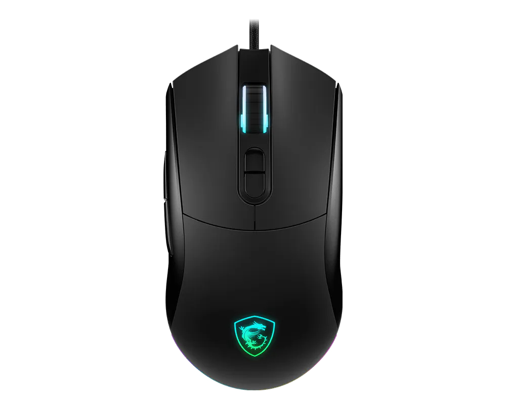 MSI Forge GM320 Gaming Maus, Black, USB