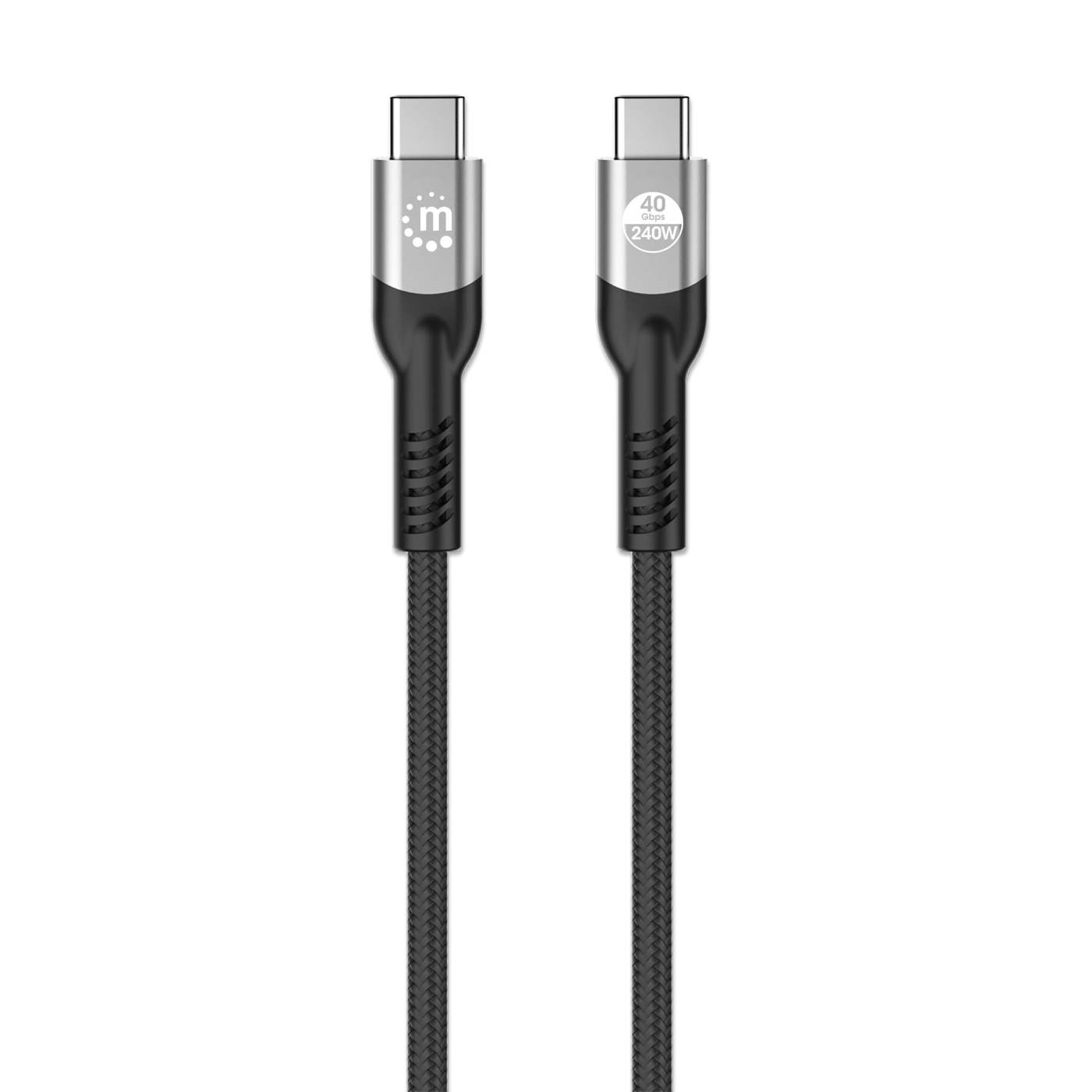 MANHATTAN USB4 Typ C40 Gbit/s 8K Video und 240W EPR Ladekabel 2 m USB4 Gen 3x2 8K60Hz Single-Display 4K60Hz Dual-Display