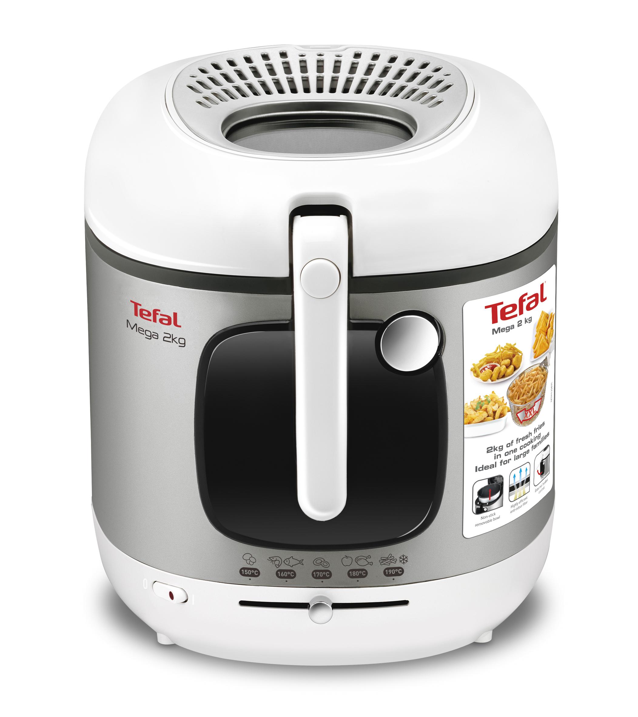 Tefal FR4800 Mega XXL Fritteuse weiß/silber