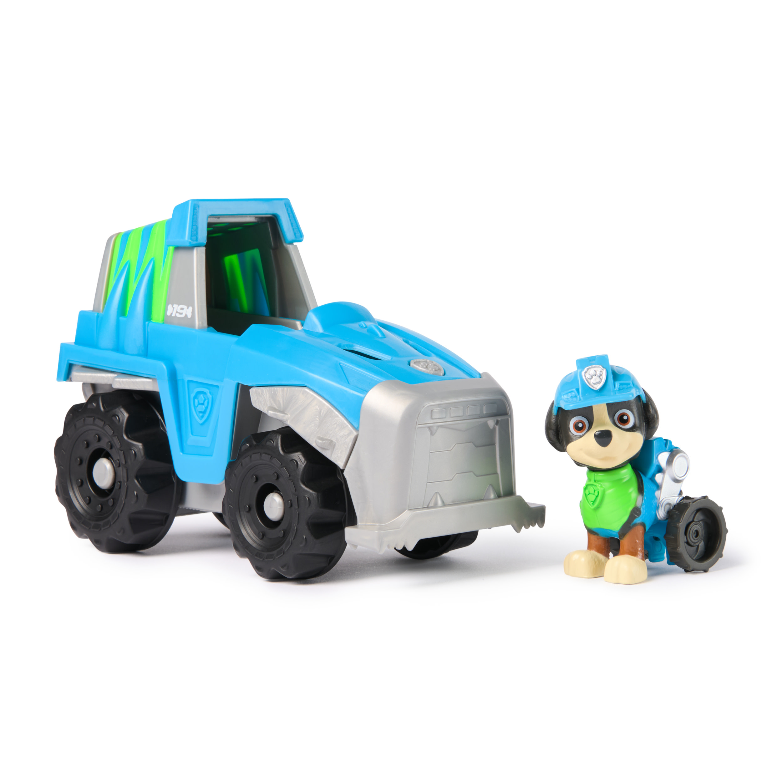Paw Patrol - Dinosaurier-Rettungsfahrzeug mit Rex Spielfigur, Spielfahrzeug