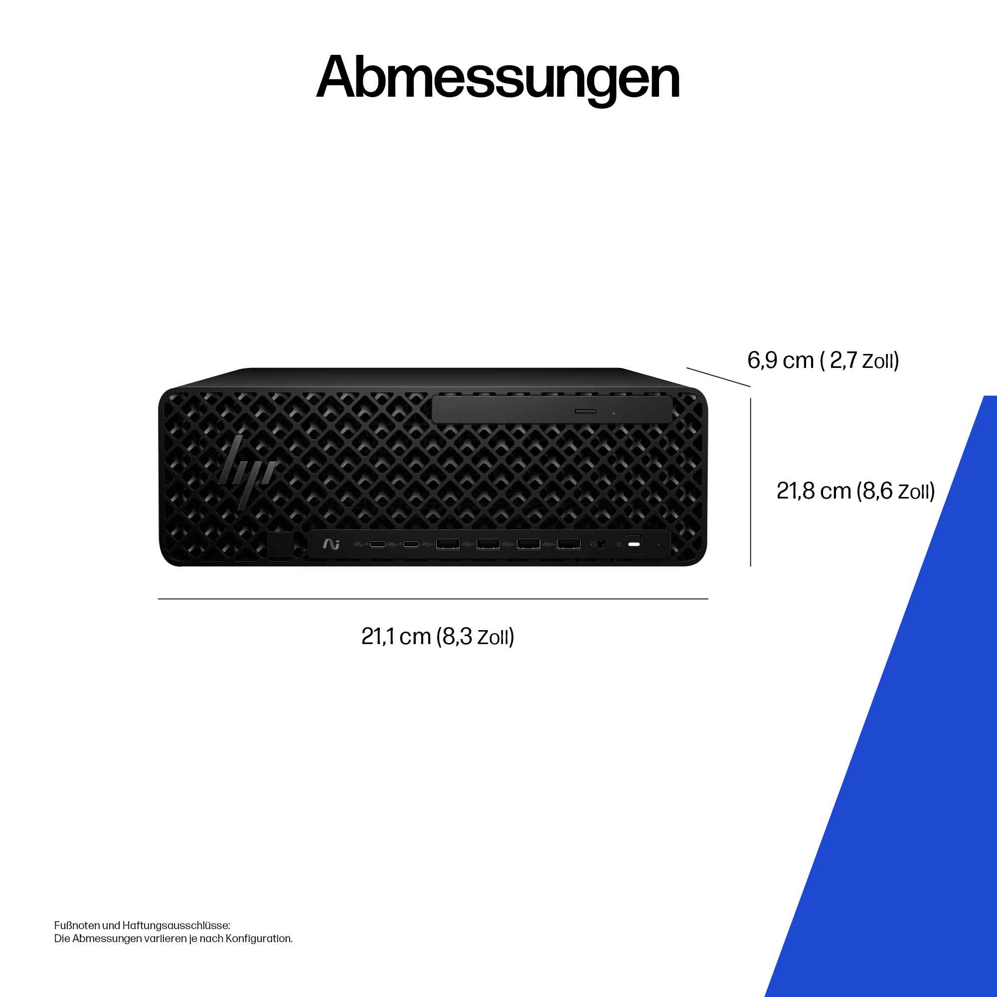 HP Z2 SFF G1i U7-265K 2x16/1TB RTXA400 W11P 36 Monate