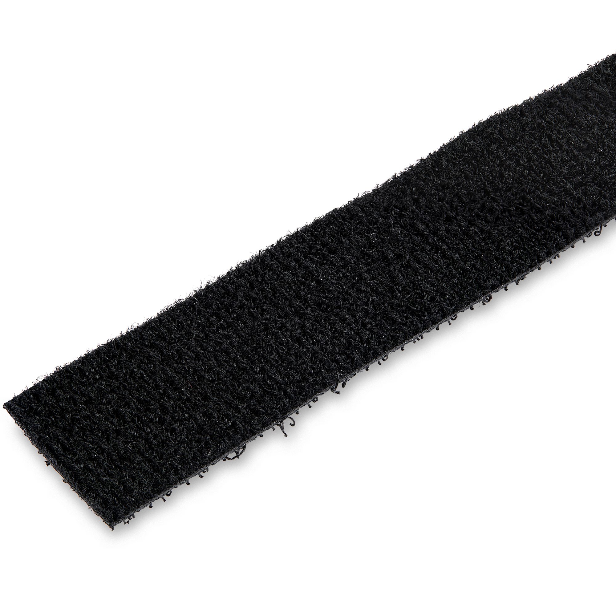 STARTECH.COM Hook-and-Loop Cable Management Tie - 50 ft. Bulk Roll - Black - Cut-to-Size Cable Wrap / Straps