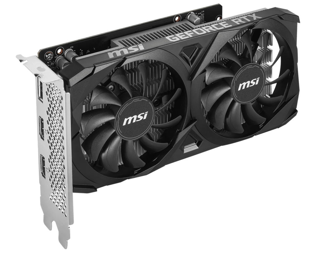 MSI RTX3050 VENTUS 2X E OC 6GB GDDR6 HDMI DVI DP