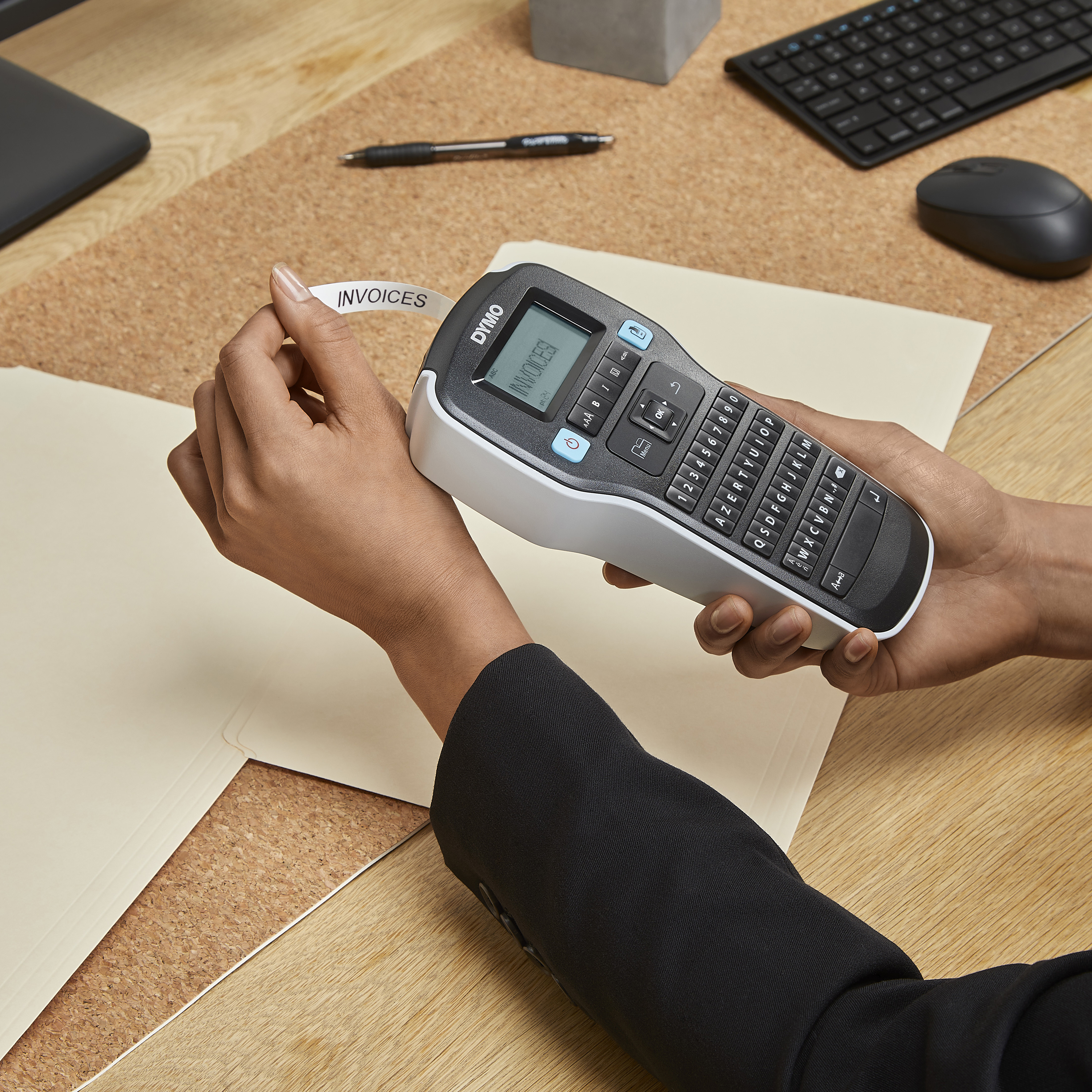 DYMO LabelManager 160 6/9/12 mm D1-Bänder Azerty