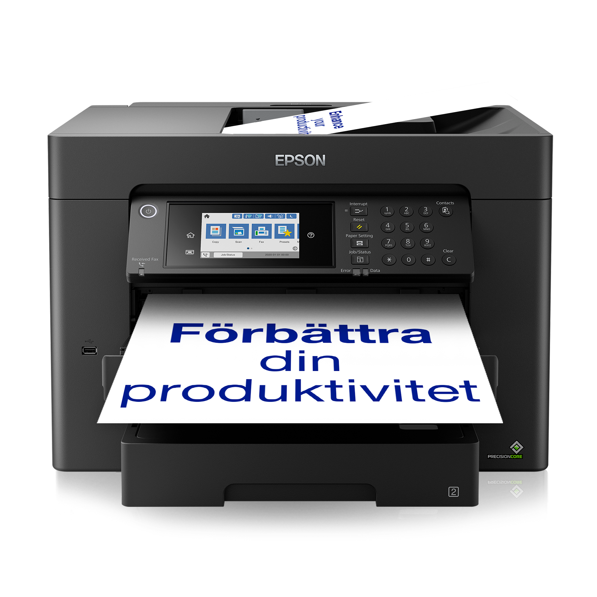 EPSON WorkForce WF-7840DTWF 4 in 1 Tintenstrahl-Multifunktionsdrucker schwarz