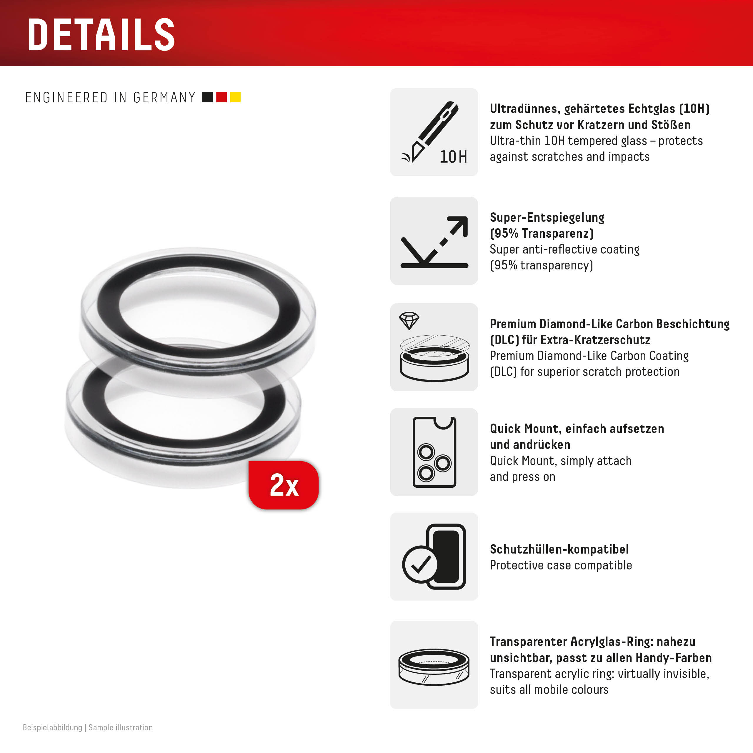 DISPLEX CAMGLASS SINGLE LENS IPHONE 17 AIR