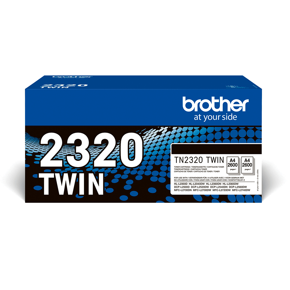 TN-2320TWIN TONER F. HLL2300D/4 60DW/MFCL2700DN/00DW/20DW/40DW