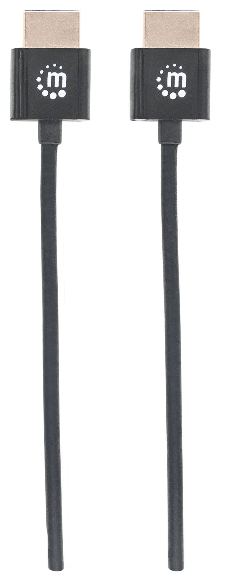 MANHATTAN HDMI-Kabel ultradünn mit Ethernet 1.8 m. schwarz