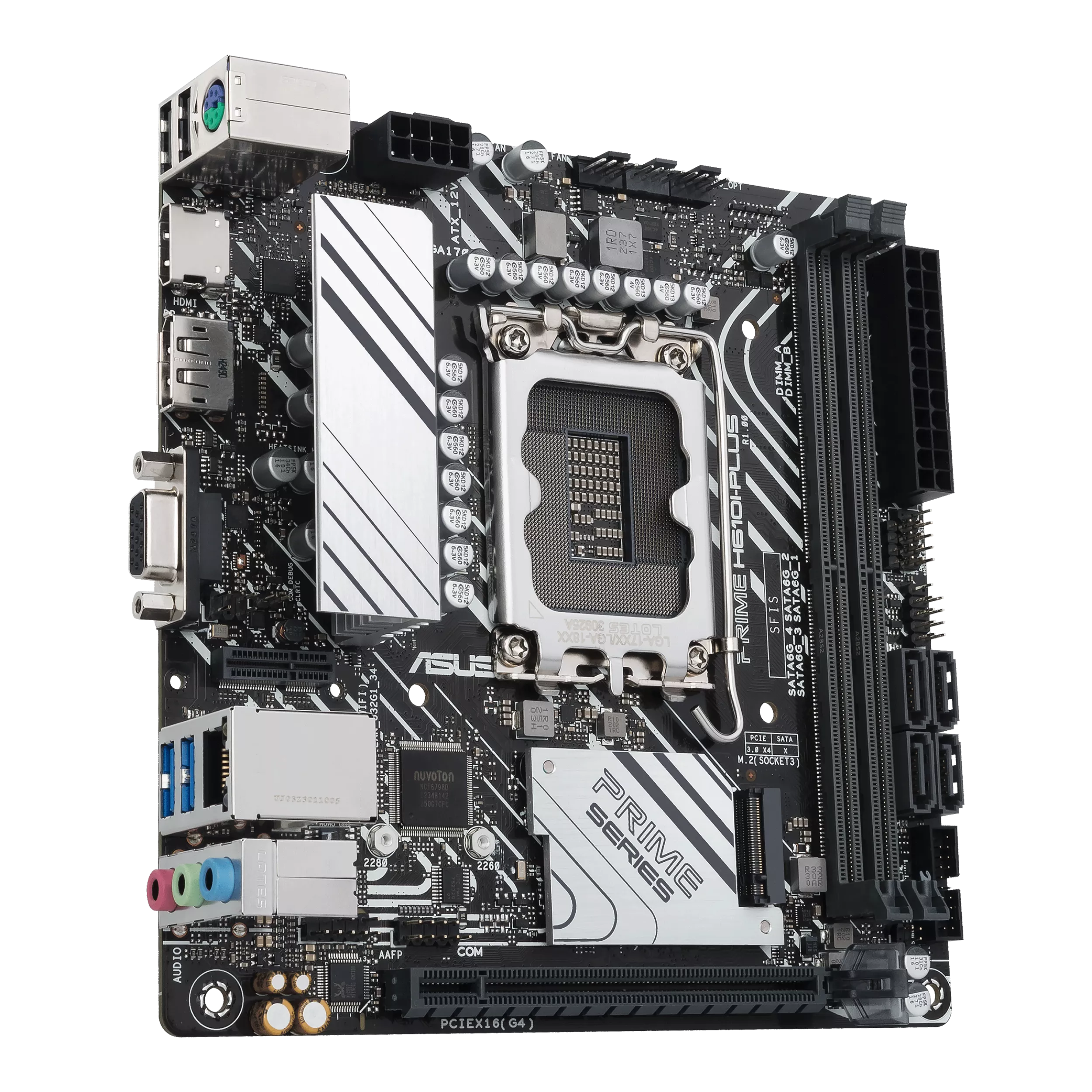 ASUS PRIME H610I-PLUS-CSM Intel LGA 1700 2DDR5 miniATX 4xSATA MB 1xHDMI 1xDP 1xD-Sub