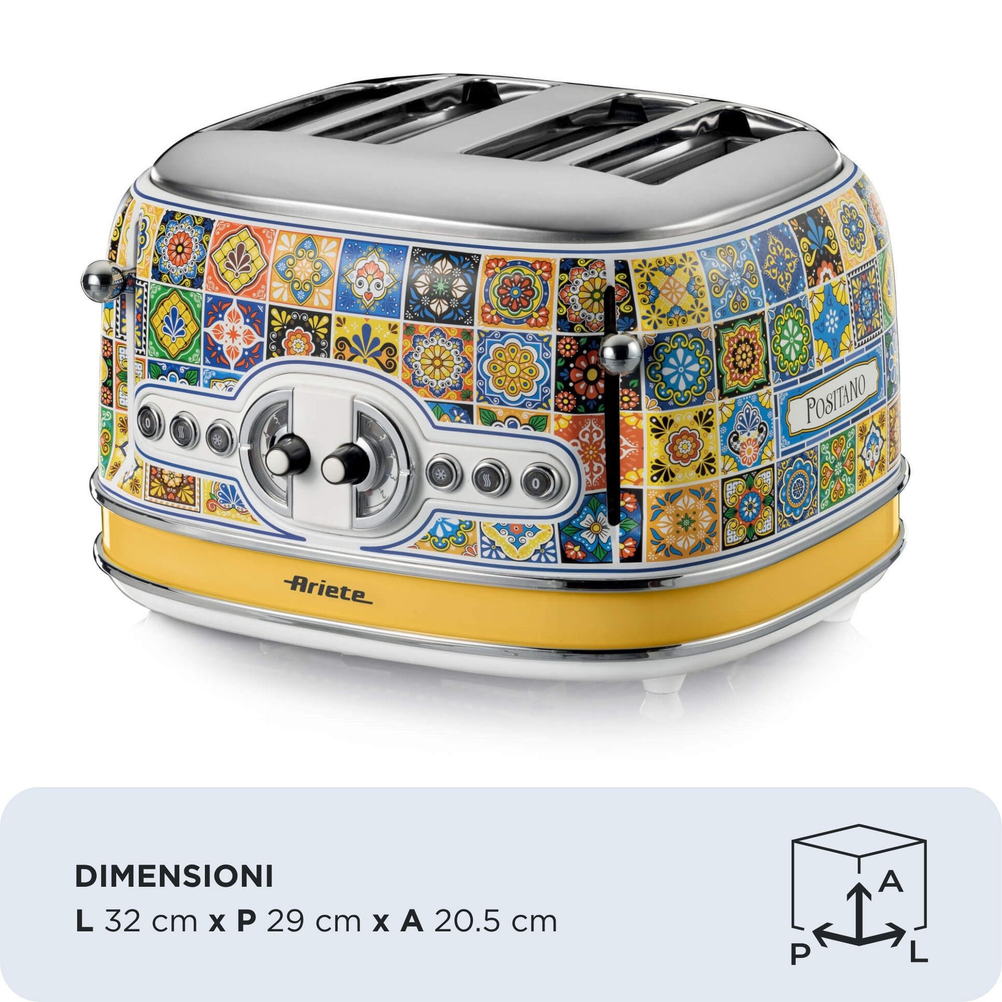 4-Schlitz-Toaster Positano
