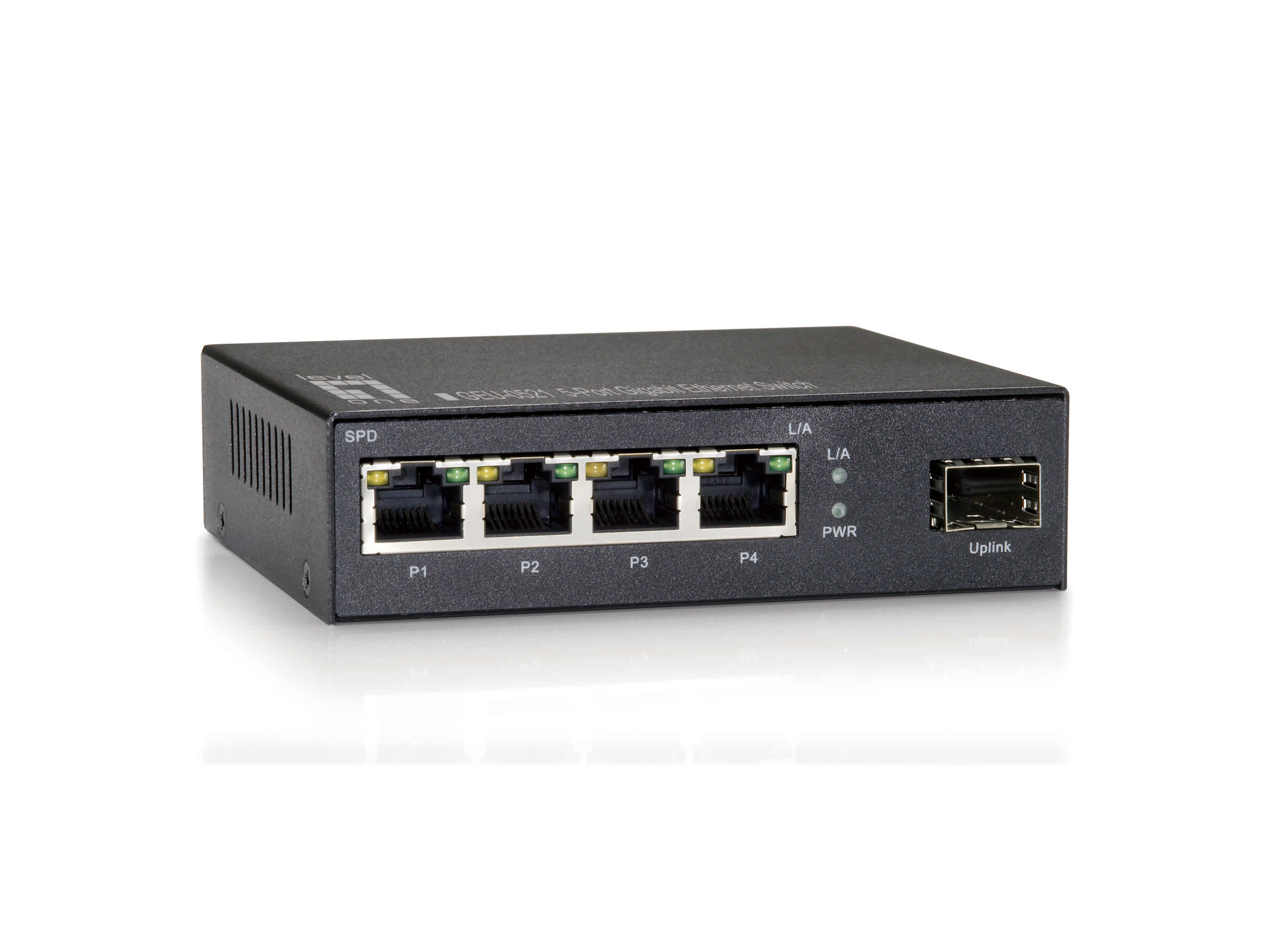 LevelOne Switch 4xGE/1xGSFP unmanaged Plastik