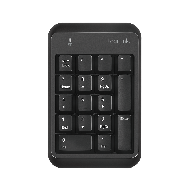 Logilink Keypad Bluetooth, mit 17 Tasten, V5.1, schwarz