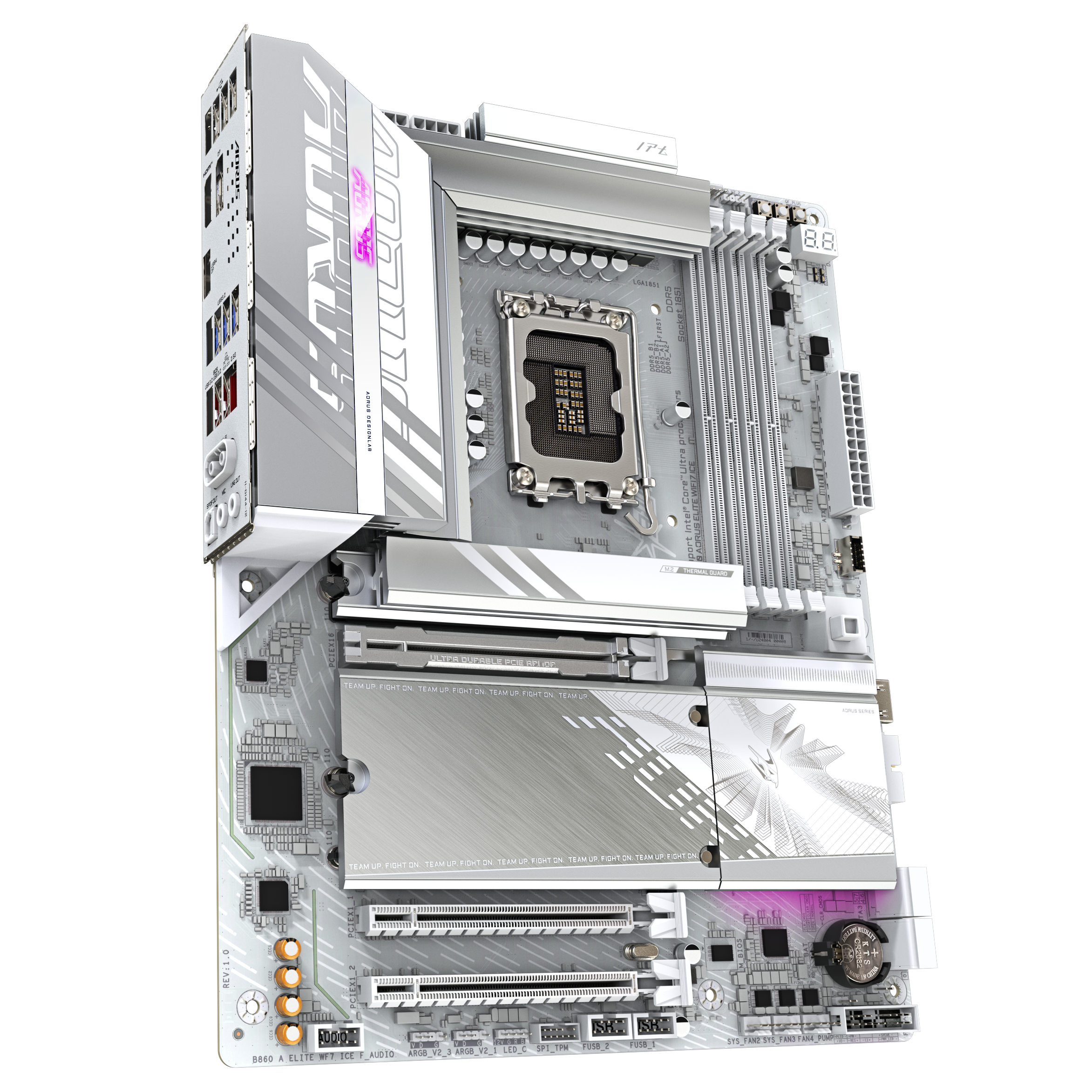 GIGABYTE B860 A ELITE WF7 ICE LGA1851 4xDDR5 ATX HDMI DP WIFI USB MB