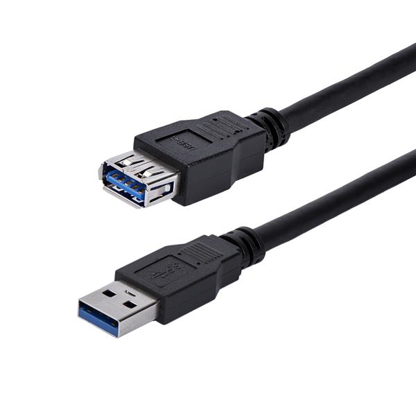1M BLACK USB 3 EXTENSION CABLE .