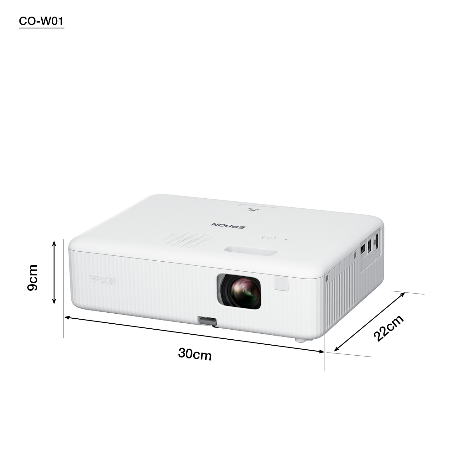 EPSON CO-W01, 3LCD HD-Beamer, 3.000 ANSI-Lumen
