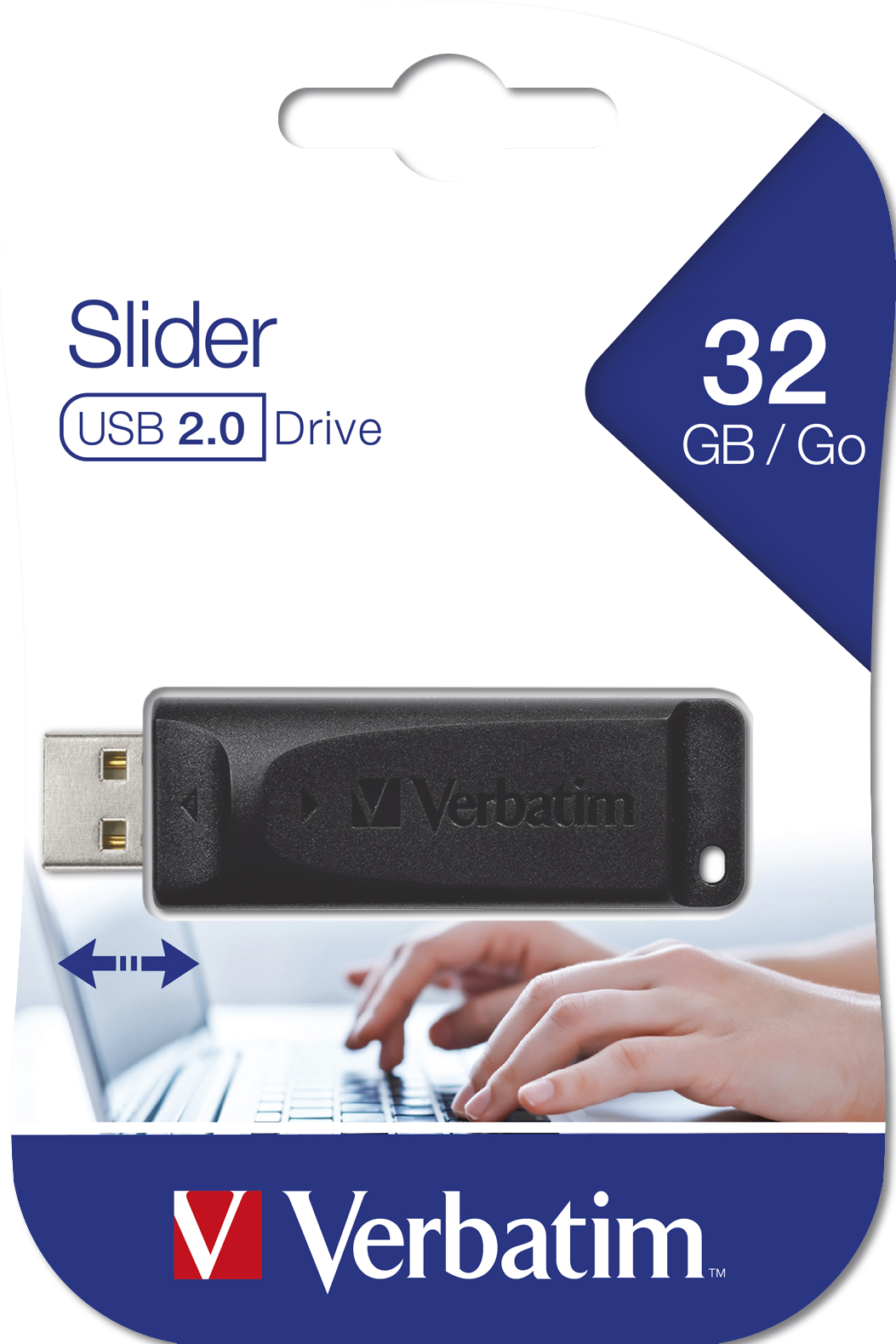 USB-Stick 32GB Verbatim 2.0 Store'n Go Slider retail