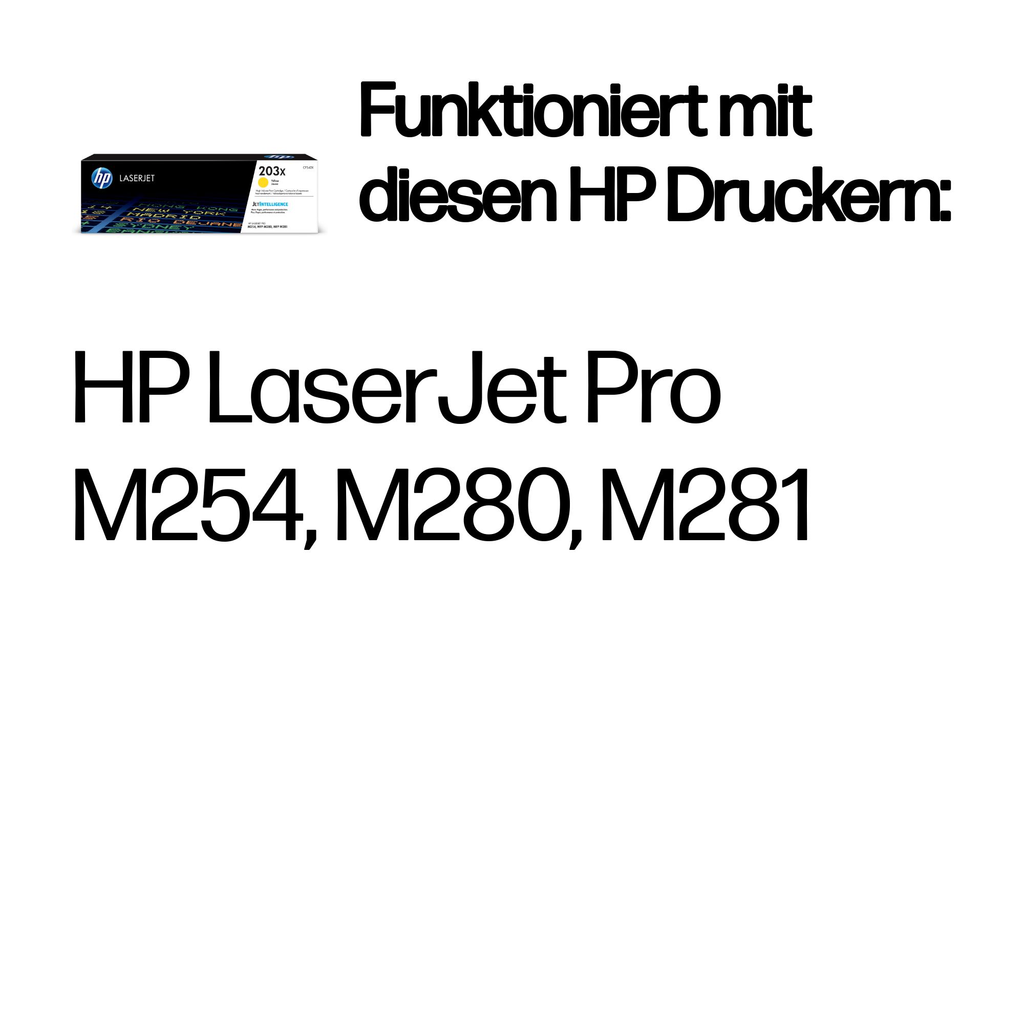 HP 203X Gelb LaserJet Tonerpatrone