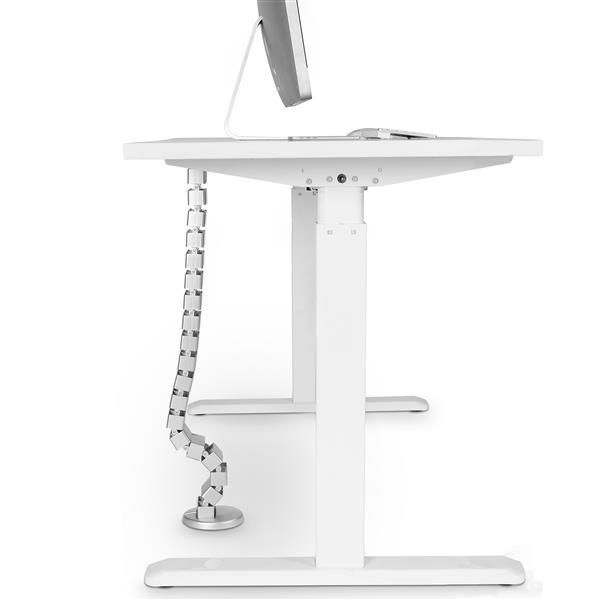 STARTECH.COM Spine Cable Management - Weighted Base Plate - Cord Cover - Cable Organizer - Cord Protector - Cable Raceway