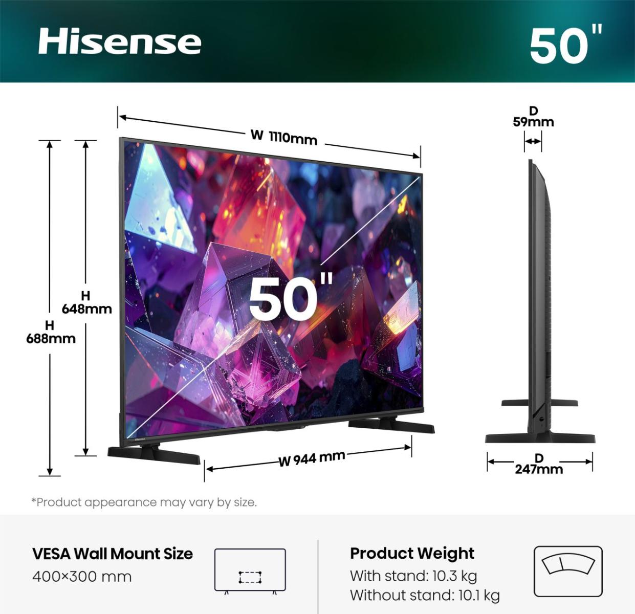 50E7S PRO Hi-QLED-Fernseher