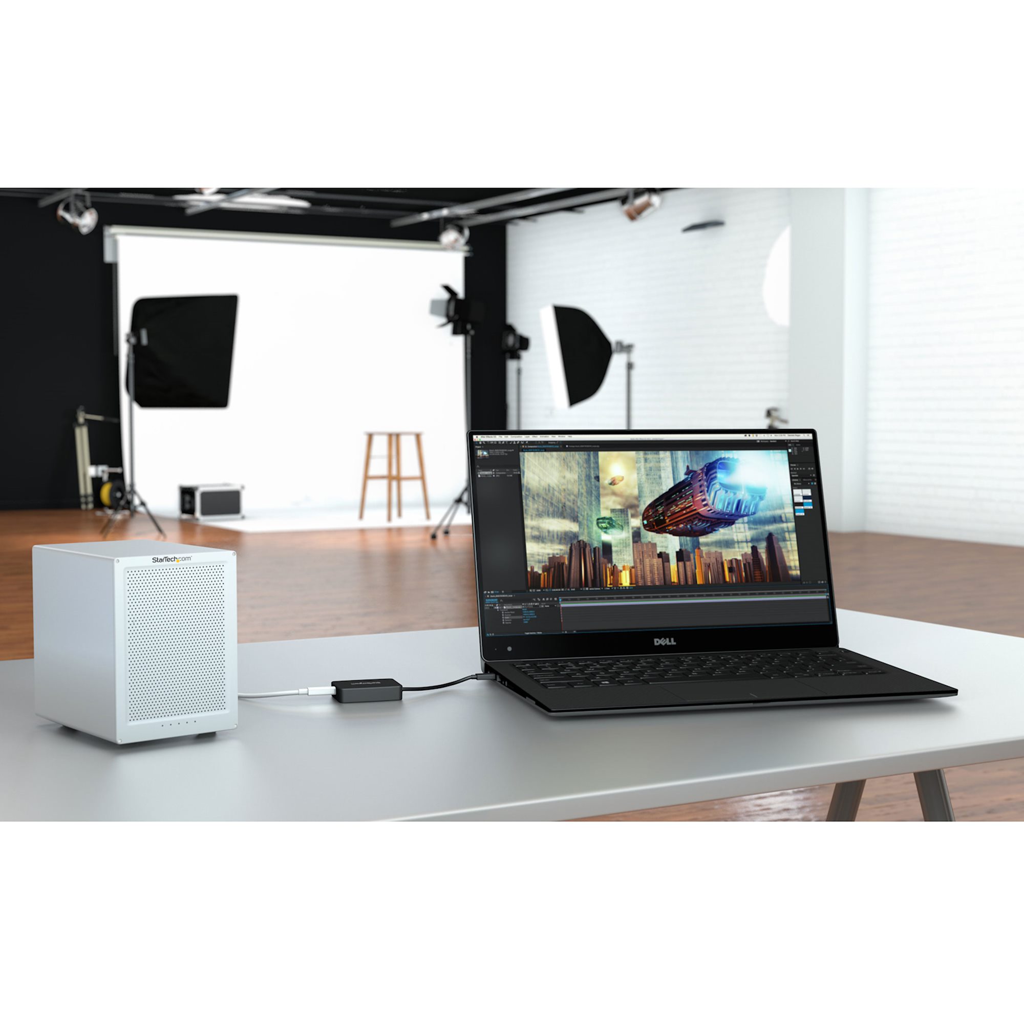 StarTech.com Thunderbolt 3 auf Thunderbolt 2 Adapter TB3 zertifiziert Schwarz