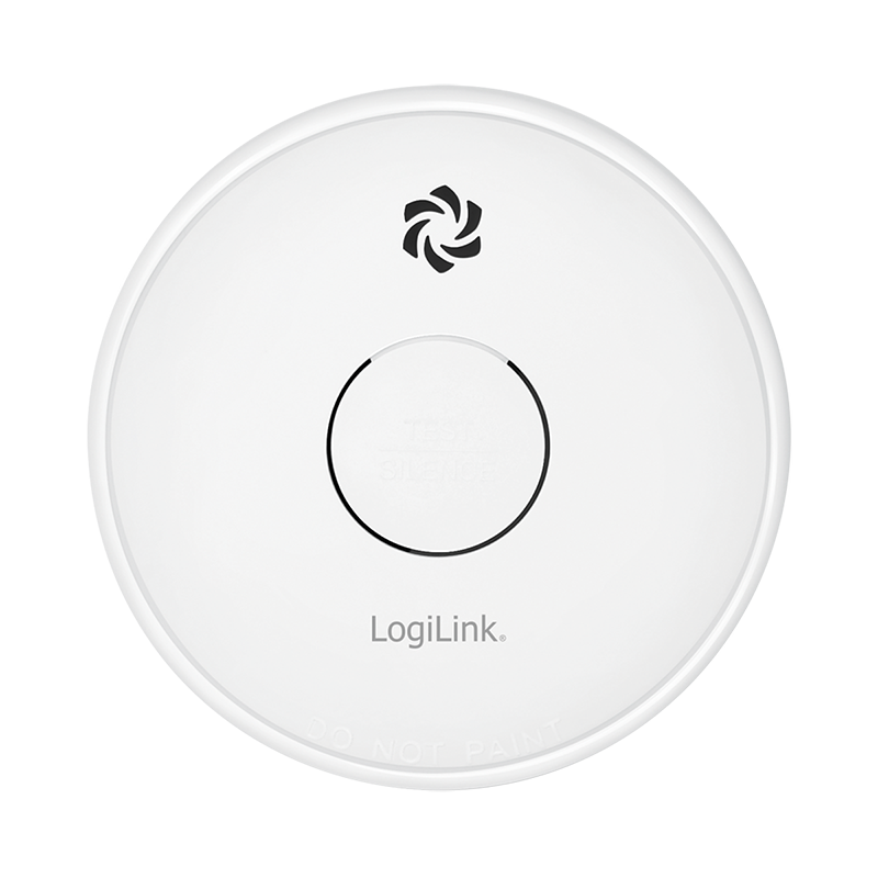 Logilink Rauchmelder austauschbare 9V Batterie weiß