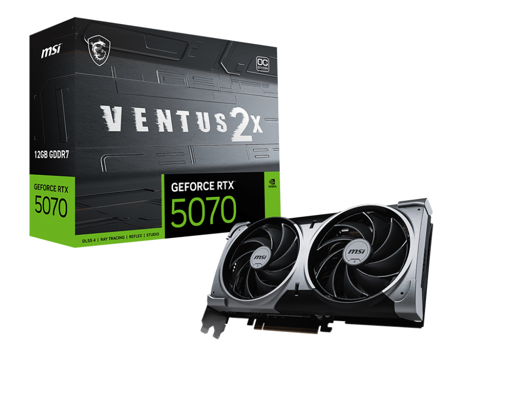MSI RTX5070 Ventus 2X OC 12GB GDDR7 HDMI 3xDP