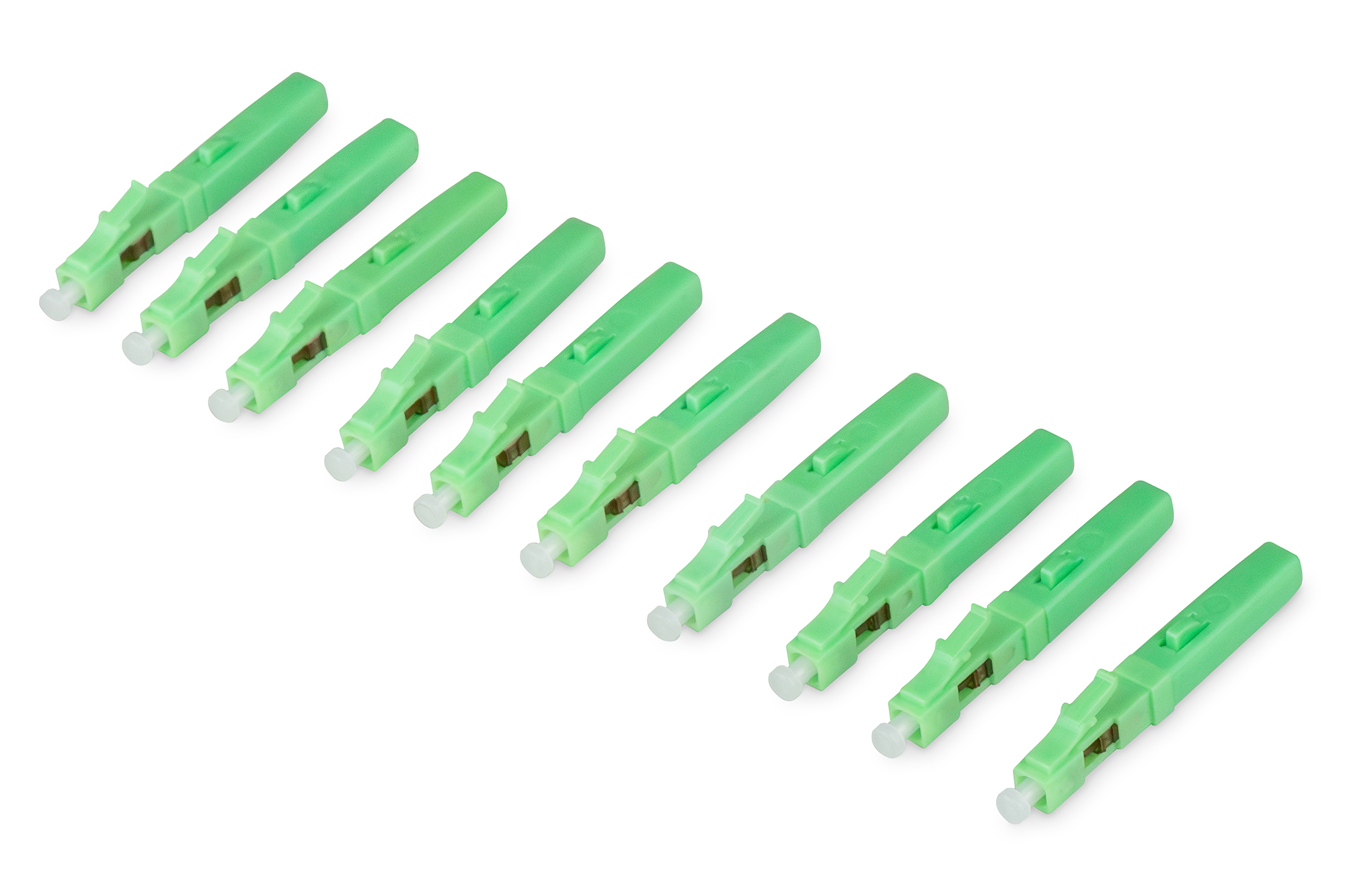DIGITUS LWL Feldstecker LC/APC Singlemode 10 Stk. grün