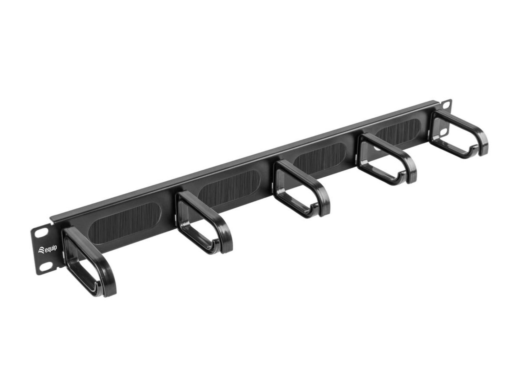 Equip 19 Kabelmanagement 5xPlastikringe Stahl 1U RAL9005