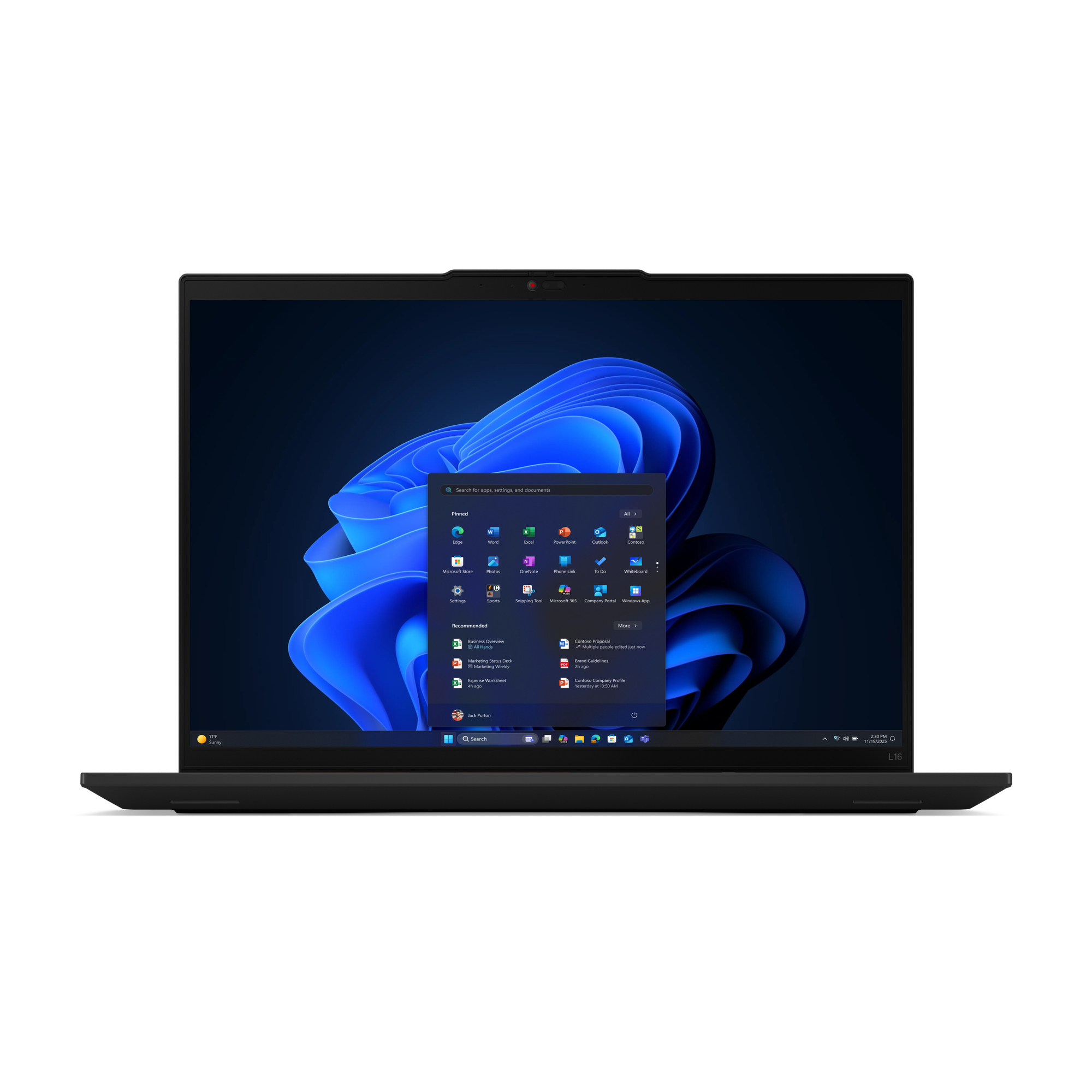 TP L16 G2 CU5-225U 16GB 512GB SSD 16.0 WUXGA W11P 4G