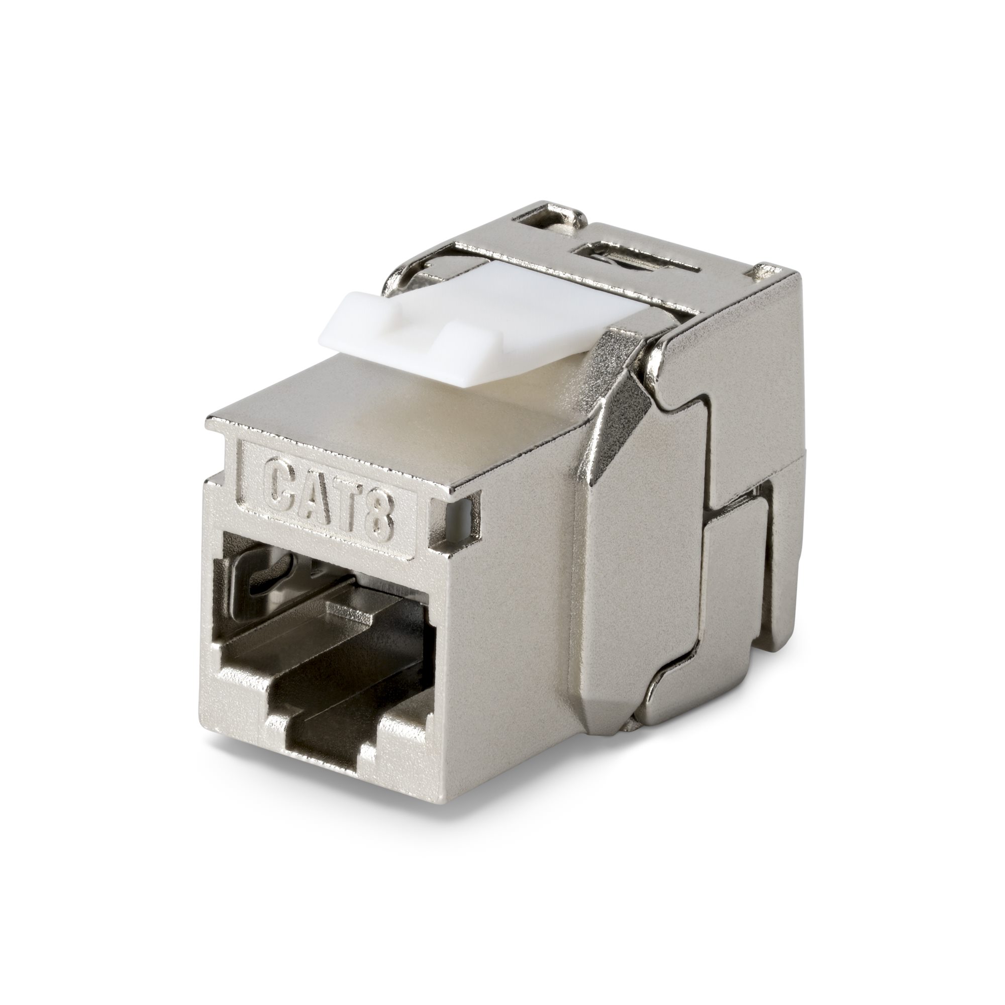 CAT8 KEYSTONE JACK 6-PACK 6-PACK180-DEGREE/TOOLLESS/SHIELD