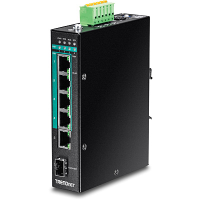 TRENDnet Industrie Switch 6 Port Gbit Manag.L2+ PoE+ Metall