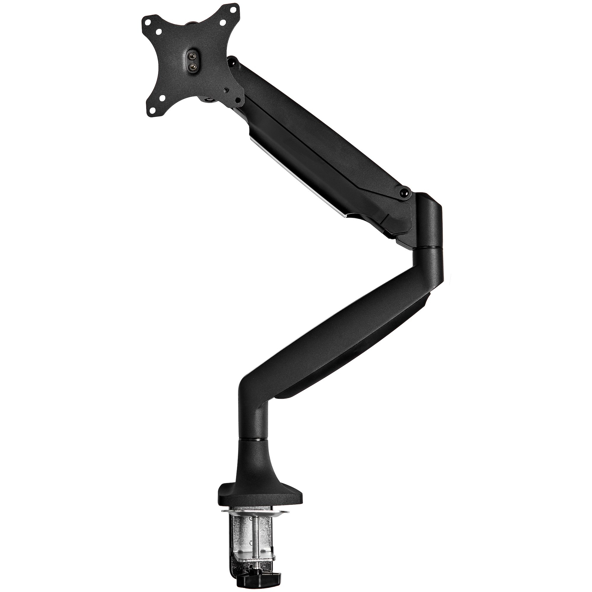 STARTECH.COM Single Monitorarm - Tischbefestigung - frei beweglich - bis zu 81,28CM 32Zoll Bildschirme - VESA - robustes Alu schwarz