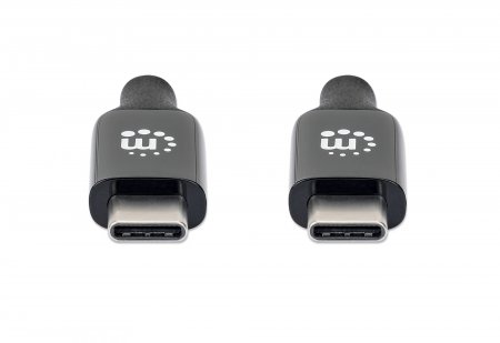 MANHATTAN USB 3.2 Gen 2 Aktives Typ-C Kabel 2x USB-C Stecker 5 m SuperSpeed+ USB 10 Gbit/s 60 W / 3 A vergoldete Kontakte schwarz