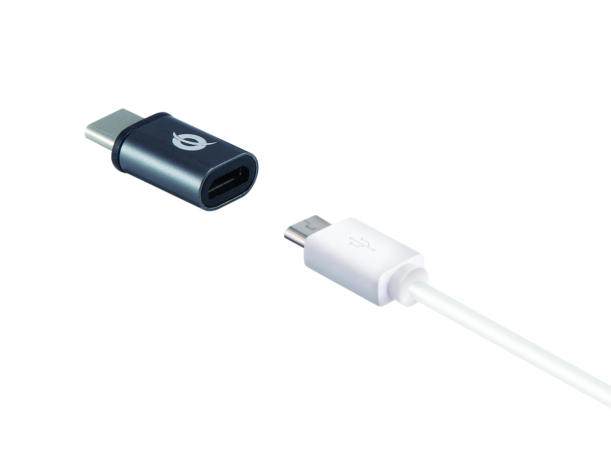 CONCEPTRONIC Adapter USB-C->-A/Micro-B 2Stk 480Mbs OTG gr